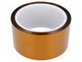 Tape: high temperature resistant; Thk: 63.5um; 55%; golden; W: 50mm BLT POLYHT-50MM