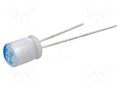 Capacitor: polymer; 470uF; 2.5VDC; THT; ESR: 8mΩ; ±20%; 5000h Elite UPE0E471MNN6308