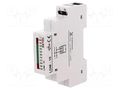 Module: voltage indicator; 230VAC; IP20; for DIN rail mounting ZAMEL LDM-10