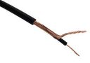 SHLD MULTICORE CABLE, 1COND, 100FT, BLK IO-A02016-100SP