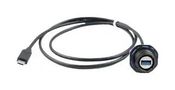 USB CABLE, 3.0 C PLUG-A RCPT, 300MM 32241G-030