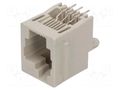Connector: RJ25; socket; PIN: 6; with panel stop blockade; 6p6c TE Connectivity 5554990-1