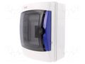 Enclosure: for modular components; IP65; wall mount; grey; T-BOX PCE T-BOX4