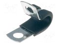 Fixing clamp; ØBundle : 7.9mm; W: 12.7mm; steel; Ømount.hole: 6.7mm ESSENTRA SPN-5