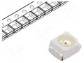 LED; amber; SMD; 3528,PLCC2; 320mcd; 1.9÷2.4VDC; 3.5x2.8x1.9mm BROADCOM (AVAGO) HSMU-A100-R00J1