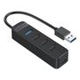 Orico USB to USB 3.0 + 3x USB 2.0 Hub Adapter (black), Orico TWU32-4A-BK-EP-IP