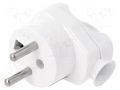 Connector: AC supply; male; plug; 2P+PE; 250VAC; 16A; white; PIN: 3 PCE 9002221