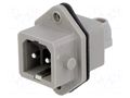 Connector: rectangular; ST; socket; male; PIN: 2; coded; tinned; IP54 HIRSCHMANN STASEI200