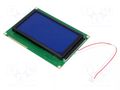 Display: LCD; graphical; 240x128; STN Negative; blue; LED; PIN: 20 RAYSTAR OPTRONICS RG240128B-BIW-V