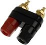 BINDING POST, DUAL, SOCKET, 30A, TURRET, BLACK/RED 4109