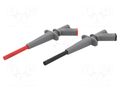 Clip-on probe; pincers type; 10A; 1kVDC; red and black; 4mm BEHA-AMPROBE HCP41