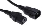 PWR CORD, IEC C13-IEC C14, 2M, BLK MP-FCR72039