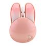 MOFII Wireless Mouse + Bluetooth Rabbit M6DM Oil Painting (White-Pink), MOFII M6DM Oil Pink