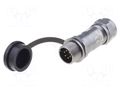 Connector: circular; plug; male; PIN: 6; IP67; ST12; 5÷8mm; 5A; 125V WEIPU ST1211/P6