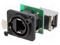Coupler; socket; etherCON; PIN: 8; Cat: 5e; gold-plated; 8p8c NEUTRIK NTR-NE8FDPRB