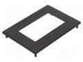 Frontal bezel; Dim: 98x70mm; 63x34.5mm; anodised aluminium DISPLAY VISIONS EA0FP130-6SW