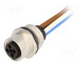 Connector: M12; socket; PIN: 4; female; T code-Power; cables; IP67 LAPP 22262017