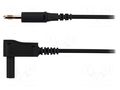 Test lead; 70VDC; 32A; banana plug 4mm,angular banana plug 4mm SCHÜTZINGER AL7622NI25200-SW