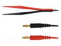 Kelvin cable; 70VDC; 1A; Len: 1m; black,red; Plating: gold-plated SCHÜTZINGER KML7488-100