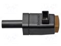 Laboratory clamp; brown; 300VDC; 16A; screw,spring clamp; nickel SCHÜTZINGER SDK799-BR