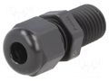 Cable gland; with long thread; M12; 1.5; IP68; polyamide; black HUMMEL HUMMEL-1209120130