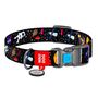 Nylon dog collar with QR code Waudog "NASA" size M, Waudog 4749