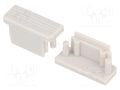 Cap for LED profiles; grey; 2pcs; ABS; SURFACE10 TOPMET TOP-70360022