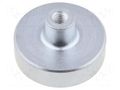 Magnet: permanent; neodymium; 200N; Ø: 25mm; H: 14mm; steel ELESA+GANTER GN50.2-ND-25-M4