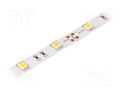 LED tape; white warm; 5050; LED/m: 30; 14.36mm; IP20; 120°; 7.2W/m LUCKYLIGHT LS-5050WW30RN