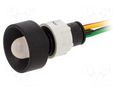 Indicator: LED; recessed; red/green/yellow; 24VDC; 24VAC; Ø13mm POLAM-ELTA LRGY-D10-24AC/DCWK