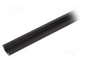 Profiles for LED modules; black; L: 2m; GROOVE10; aluminium TOPMET TOP-GROOVE10/BK-2M