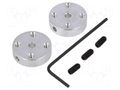Bracket wheel; Kit: adapter,allen wrench,mounting screws; 2pcs. POLOLU POLOLU-1079