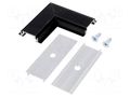 Connector 90°; black; aluminium TOPMET TOP-76530021