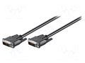 Cable; DVI-D (18+1) plug,both sides; 2m; black GOOBAY DVIMM181/2