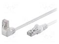 Patch cord; RJ45 plug,RJ45 down angled plug; F/UTP; 5e; stranded Goobay F/UTP5-90-030WH