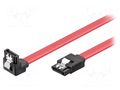 Cable: SATA; SATA L-Type angled plug,SATA L-Type plug; 0.5m Goobay SATA-LC90