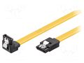 Cable: SATA; SATA L-Type angled plug,SATA L-Type plug; 0.2m Goobay SATA-LC90/0.2YL