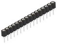 CONN, SIP SOCKET, 16P, 1ROW, 2.54MM, TH 2444090-3