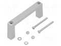 Holder; aluminium; grey; H: 40mm; L: 102mm; W: 12.2mm; handle MENTOR MR-3268.1112