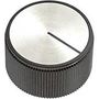ROUND KNOB WITH LINE INDICATOR, 6.35MM EH71-3C2S