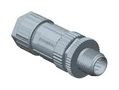 SENSOR CONN, M12, PLUG, 5POS, CABLE M12B-05BMMA-SL8001