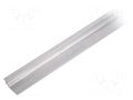 Profiles for LED modules; natural; L: 2m; GROOVE10; aluminium TOPMET TOP-GROOVE10-2M