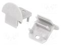 Cap for LED profiles; grey; 2pcs; ABS; DEEP10 TOPMET TOP-96090022