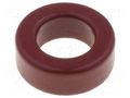 Ferrite: toroidal; L: 4.83mm; Øint: 7.7mm; Øout: 12.7mm; 4.9nH MICROMETALS T50-2