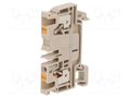 Splice terminal: rail; 32A; spring clamp; beige; wemid; 4mm2; TS35 WEIDMÜLLER A2C4