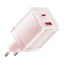 Wall charger Yueqi 70W GaN USB-C + USB-A (pink), Essager EZCT70-YQB04-Z