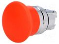 Switch: push-button; 22mm; Stabl.pos: 1; red; none; IP66; mushroom SCHNEIDER ELECTRIC ZB4BC4