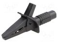 Crocodile clip; 10A; black; max.25mm; Connection: 4mm socket CLIFF FCR7940