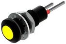 LED PANEL INDICATOR, YEL, 6.35MM, 24VDC 612-325-22