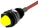 LED PANEL INDICATOR, YELLOW, 8.5MM, 2VDC 665-521-04-50